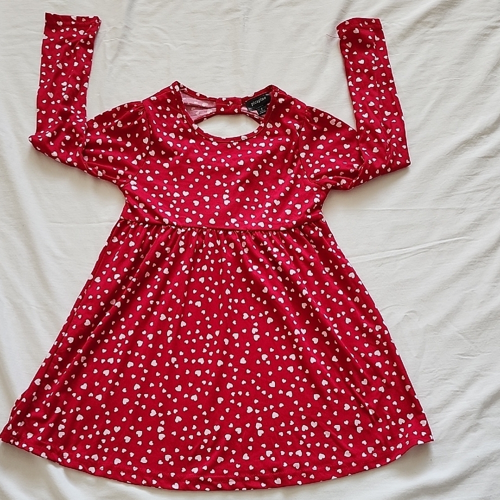 NWT Set of 2 Picapino Baby Girls Holiday Christmas Heart Dresses Size 6 - Picture 3 of 12